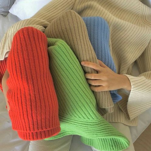 wool-blend turtleneck sweater