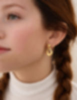 Modern Bold U-Shape Door Knocker Drop Earrings