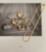 High level gold plated Bold Hoop earrings and other gold jewelries