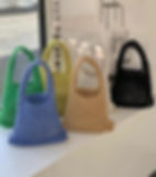 Net handle bags in six different colors