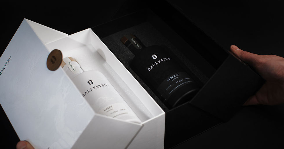 Miniaturbild: Bareksten Botanical Gin Lyset & Mørket, 2x 500ml