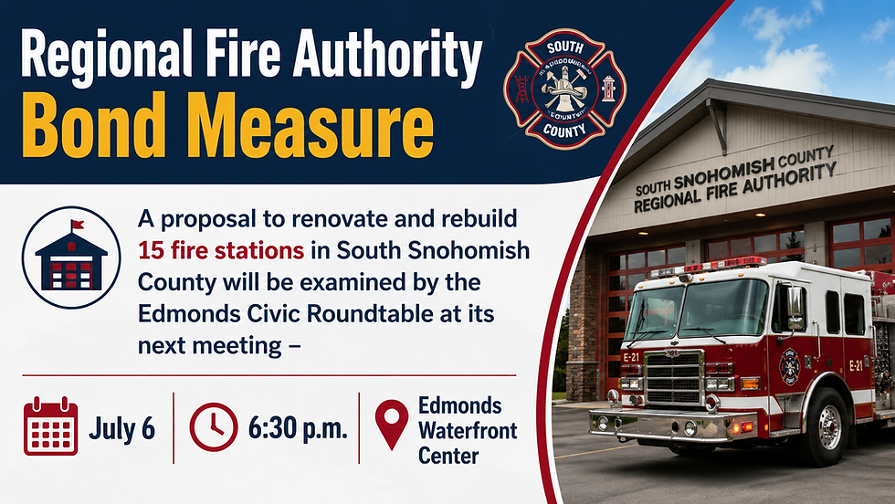 Community Information Forum: Regional Fire Authority Bond Measure