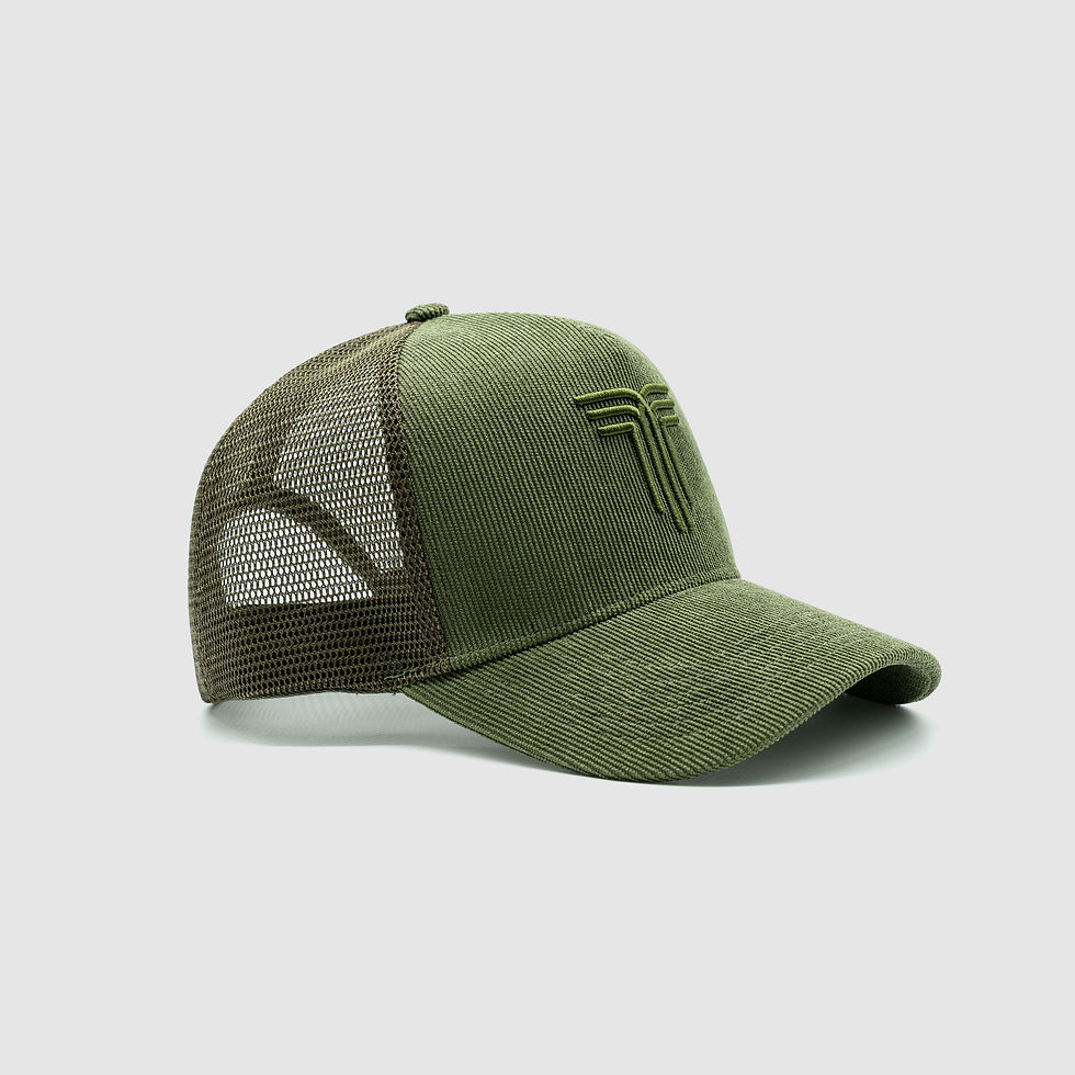 Miniatura: Gorro Corderoy Verde Militar