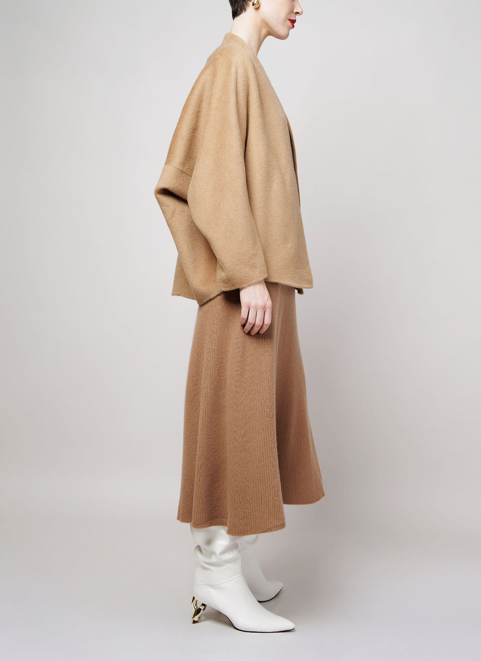 Thumbnail: Kimono Style Camel Coat