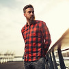 Man with Flannel Shirt