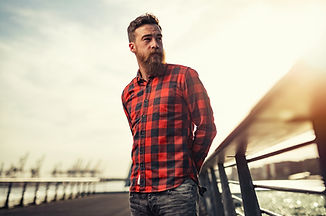 Man with Flannel Shirt