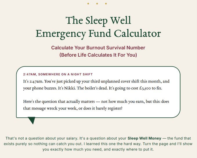 Emergency calculator pdf front cover