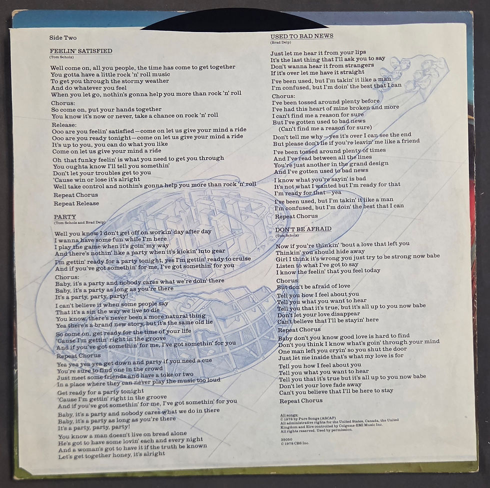 Miniatura: Boston - Don't Look Back (1978)