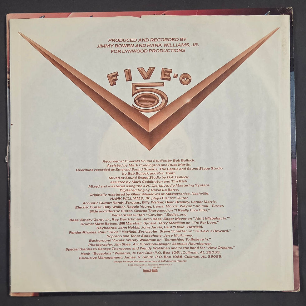 Miniatura: Hank Williams Jr. - Five-0 5 (1985)