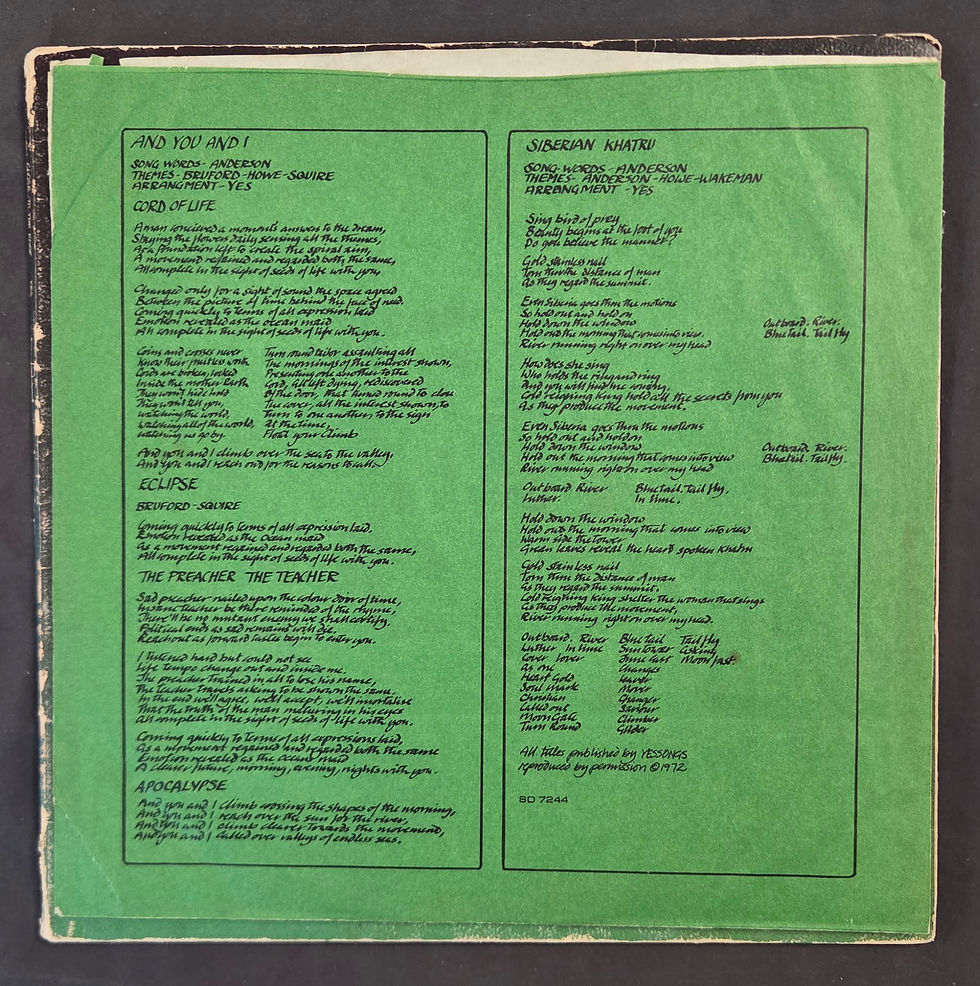 Miniatura: Yes - Close to the Edge (1972 )
