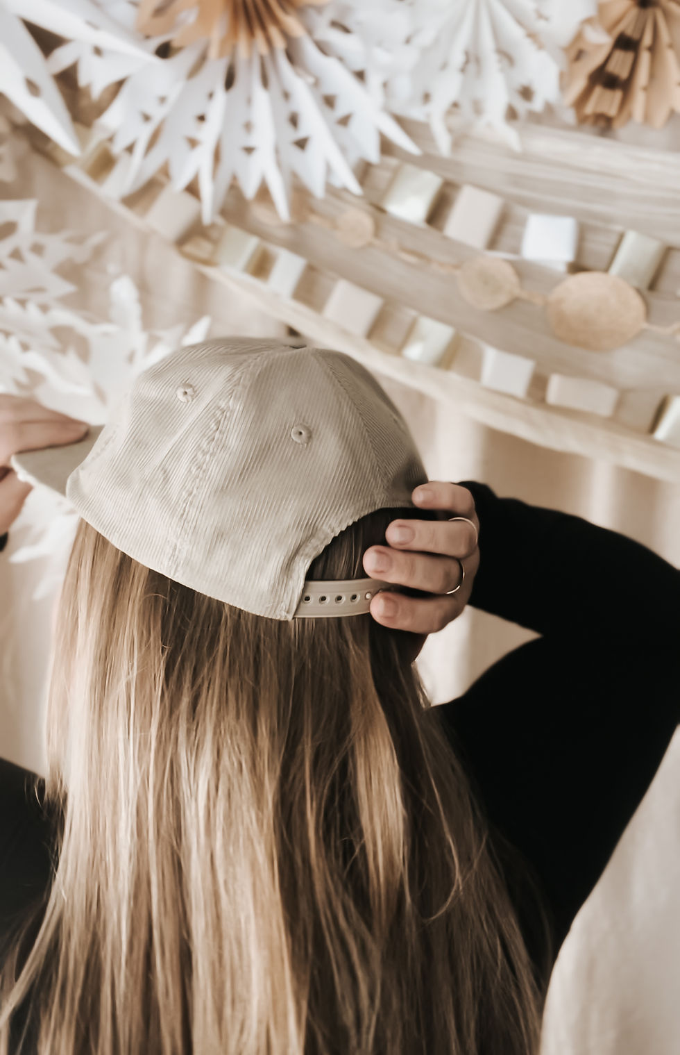 Thumbnail: Snapback Hat - Embroidered Corduroy