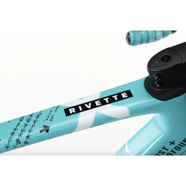 Miniature : HARO BIKES VÉLO ROUTE RIVETTE CARBON TOP SHELF MATTE BLACK / TEAL