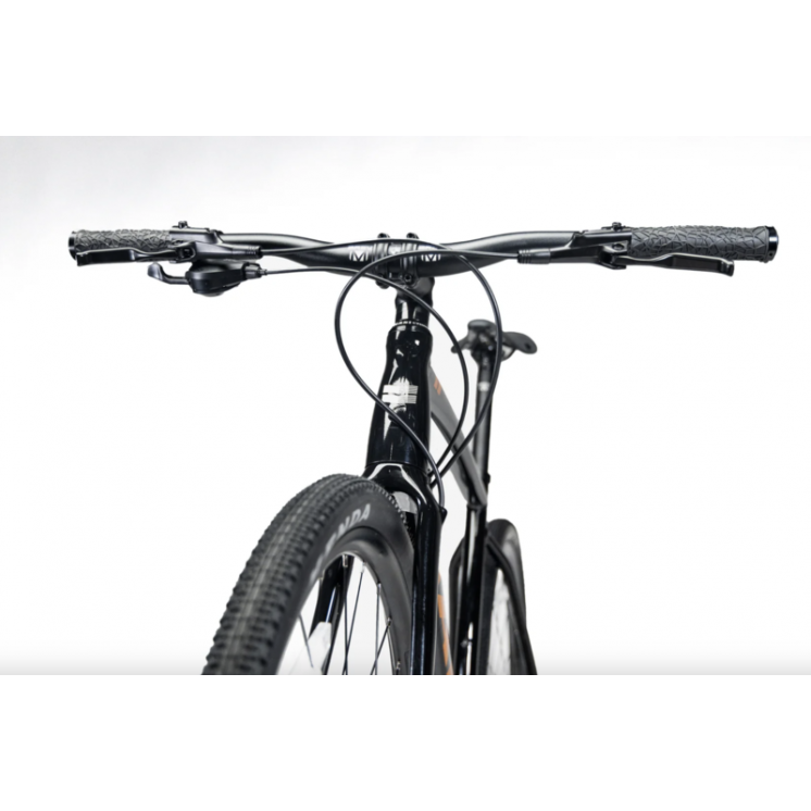 Miniature : HARO BIKES VÉLO GRAVEL CINTRE PLAT BUZZARD ALLOY LTD 4 GLOSS BLACK / COPPER