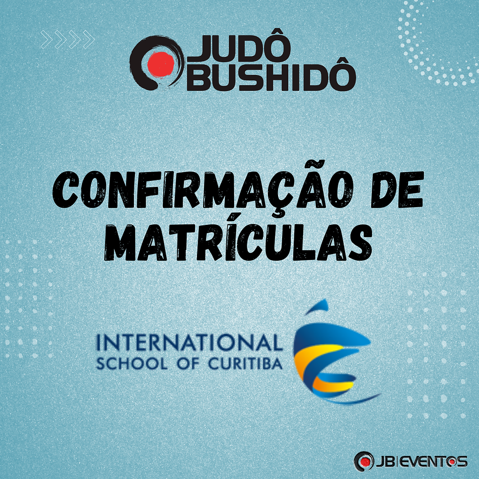 CONFIRMAÇÃO - MATRÍCULA JUDÔ ISC 2026