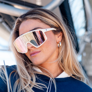 Dragon Plant-Based Resin Sunglasses AMPED - Cream LL Rose Ion