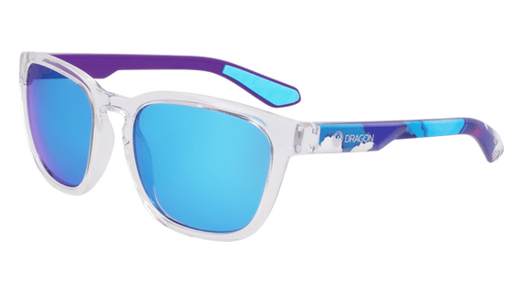 Dragon Plant-Based Resin Sunglasses - Chris Benchetler Crystal LL Blue Ion