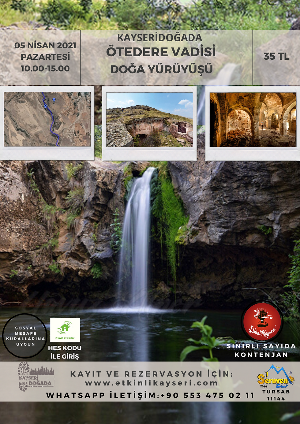 ÖTEDERE VADİSİ DOĞA YÜRÜYÜŞÜ - 05 NİSAN 2021 PAZARTESİ