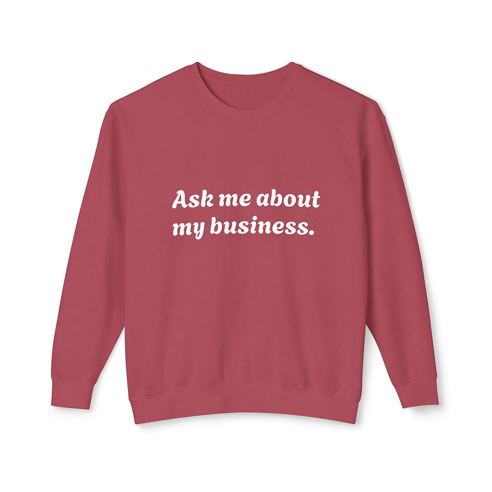 Thumbnail: Unisex Lightweight Crewneck Sweatshirt