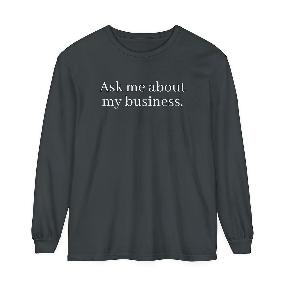 Thumbnail: Unisex Garment-dyed Long Sleeve T-Shirt