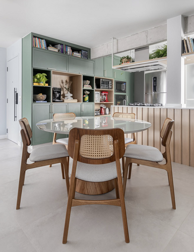 Projeto: Letícia De Nóbrega Arquitetura | Cadeira Megan Tela | Msul Móveis