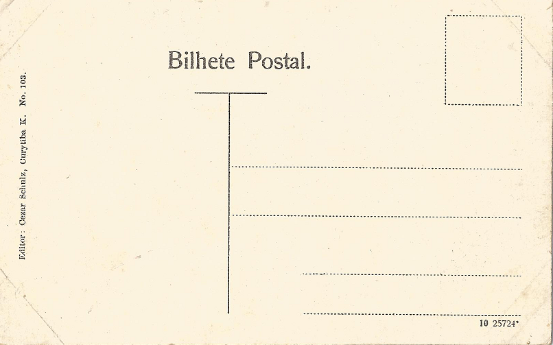 Verso Bilhete Postal Caixa d’água