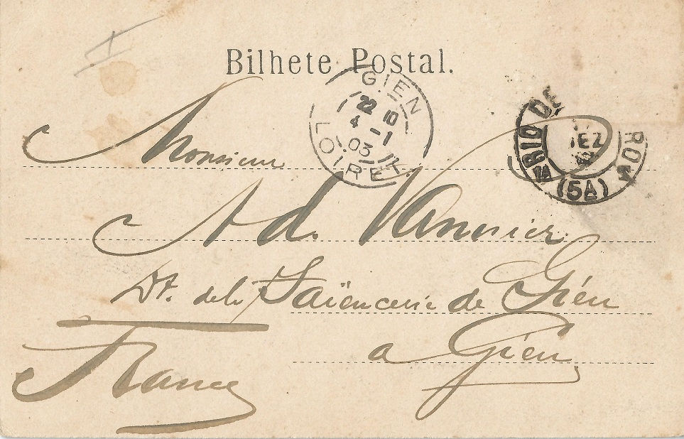 4. Verso. Jardim Botânico, 1903.