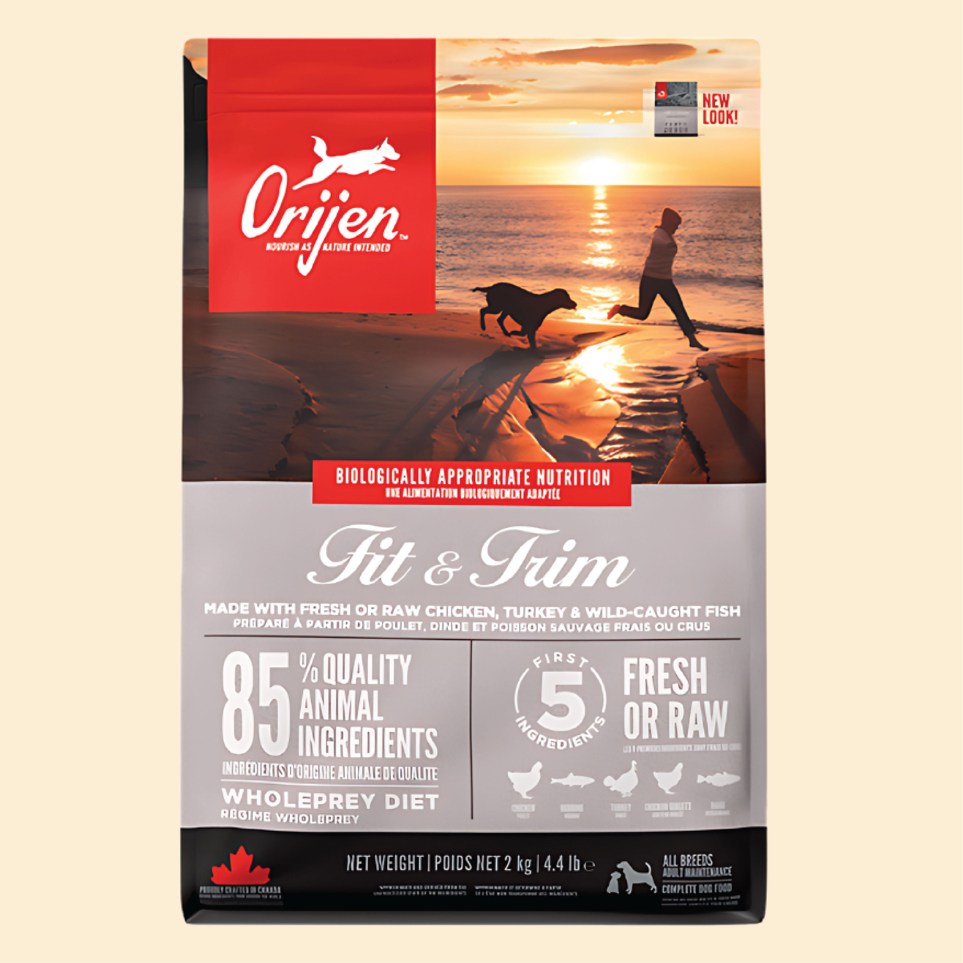 Orijen 無穀物天然全犬減肥糧系列 健美狗配方 2kg / 6kg / 11.4kg