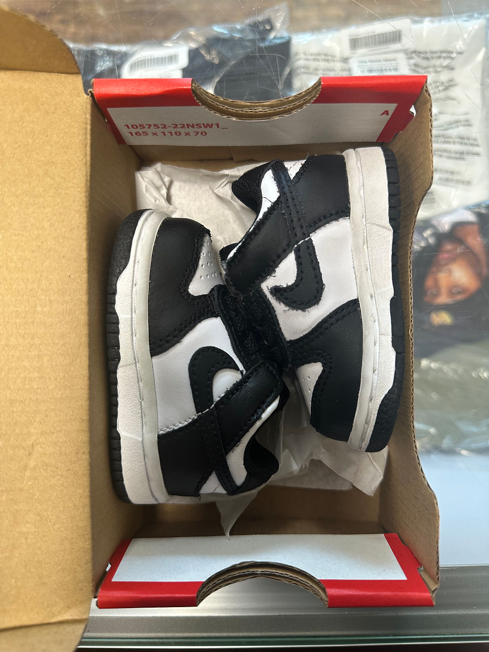 Thumbnail: Nike Dunk “Panda” sz 2 Pre-Owned 