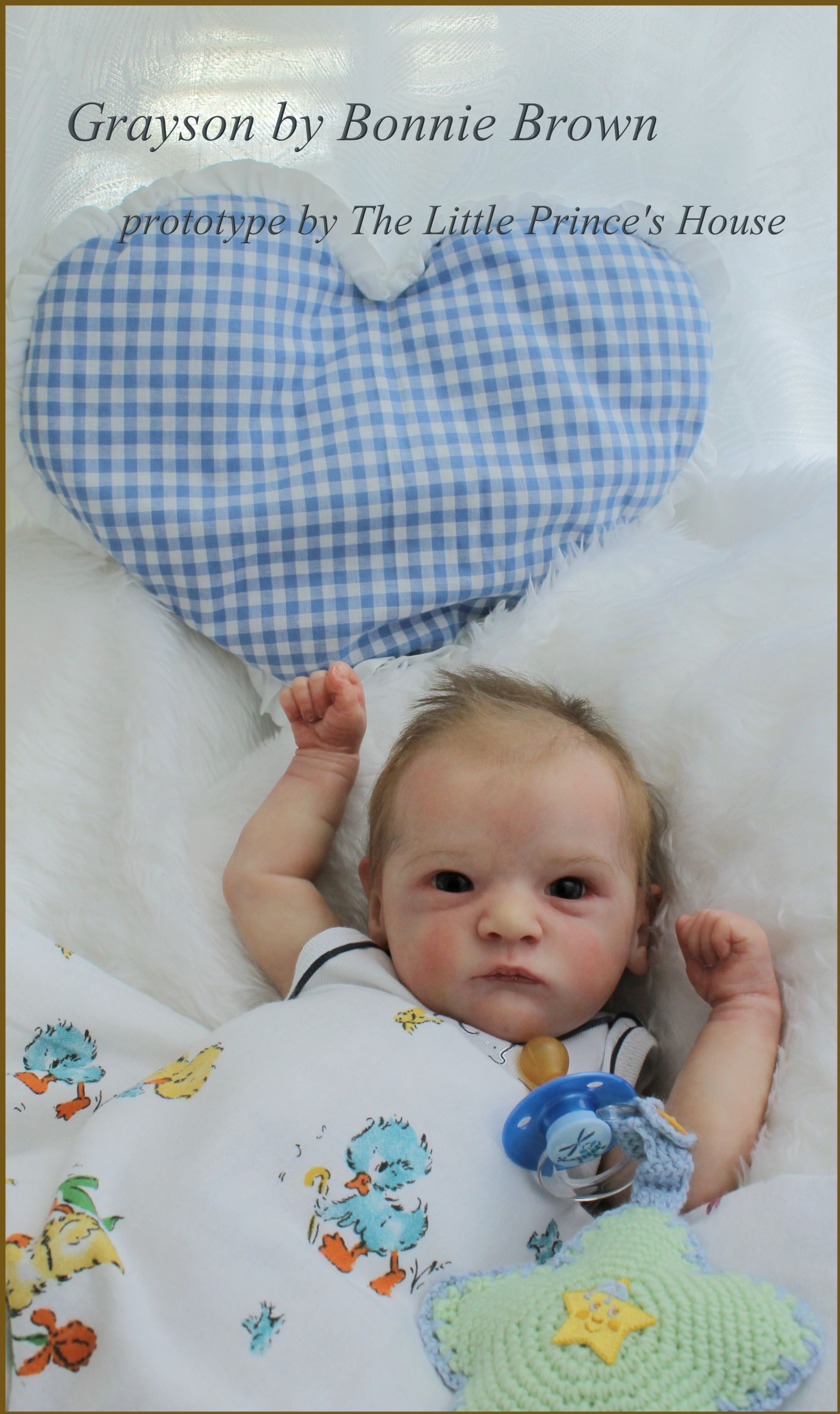 Grayson original reborn doll sculpt by Bonnie Brown