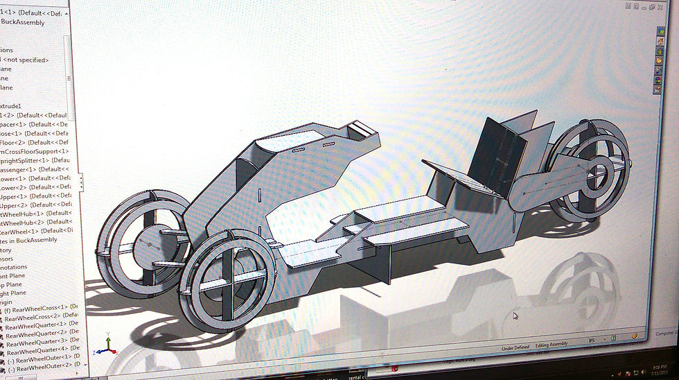 Ergonomic buck initial cad