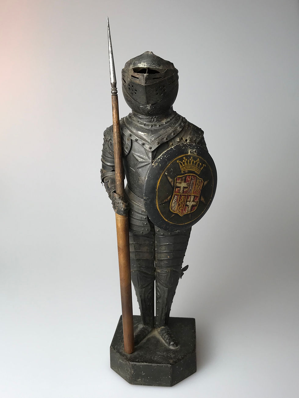 Thumbnail: HAND MADE AND PAINTED MINIATURE SUIT OF MALTESE ARMOUR