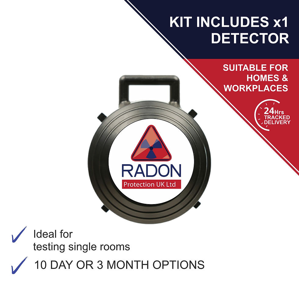 Radon Screening Test Kit - includes: One Detector
