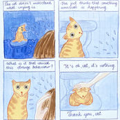 comics, bande dessinée, historieta, komiks, cat, short comics, funny comics, comic strip