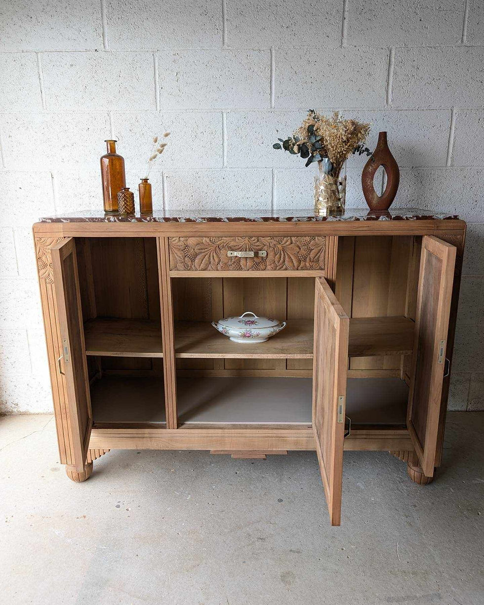 Miniature : Buffet art déco en noyer