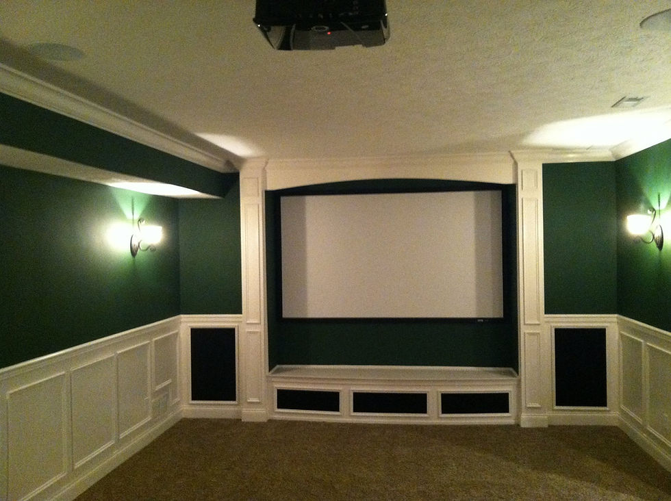 Green Custom Home Theater