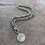 Thumbnail: Antiques Silver Chain with Rose Coin Pendant  