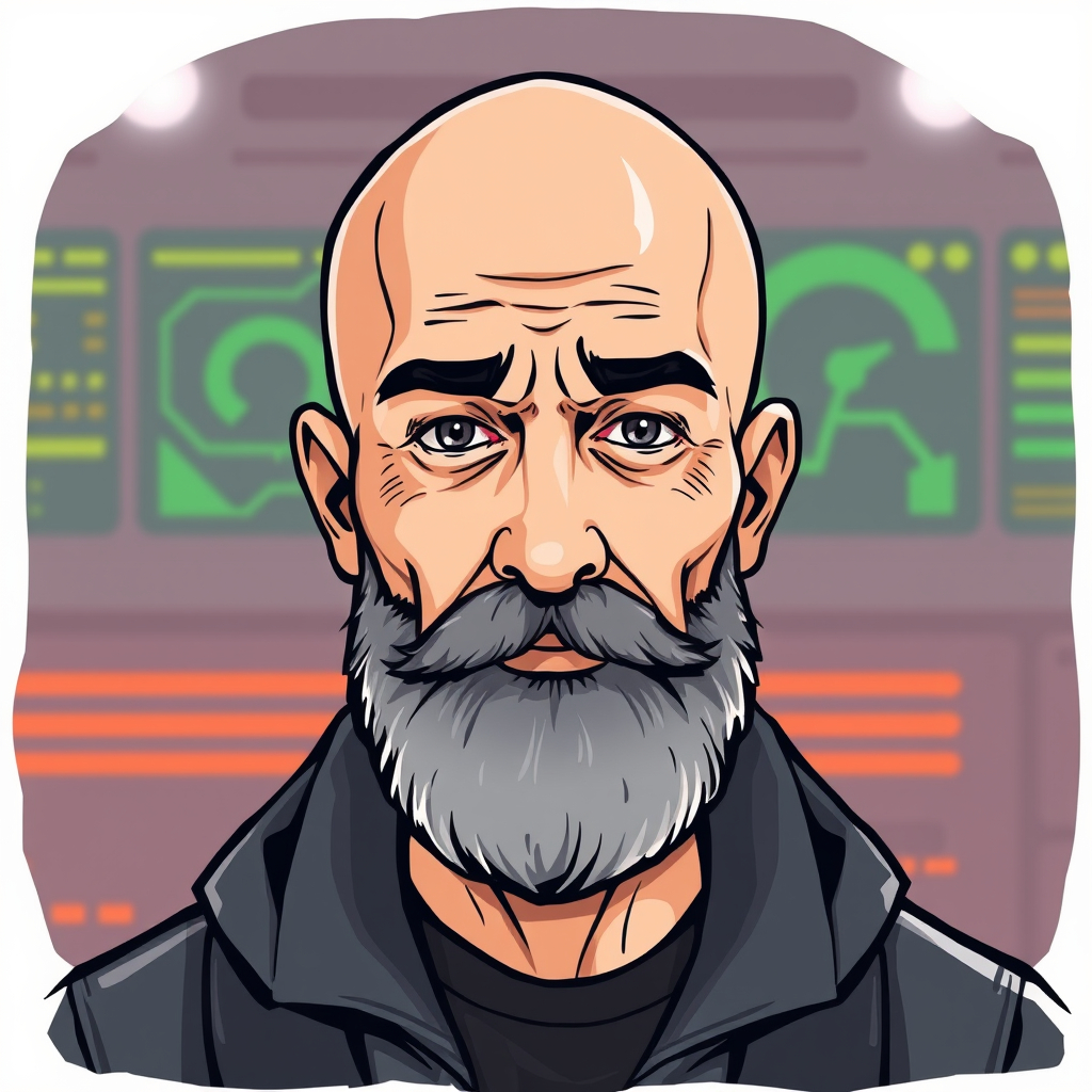 Male icon, Looks like he is in tech. Bald with salt and pepper beard.jpg