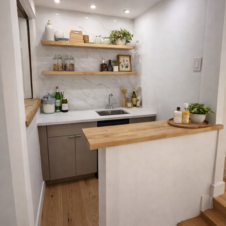 Luxury residential remodel showcasing open-concept living space