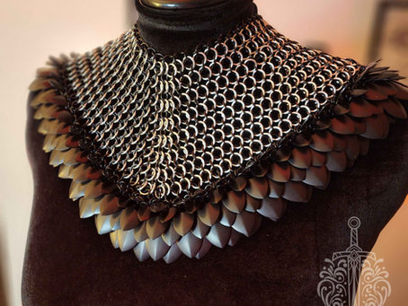 Chainmail Raven Scale Gorget Trade