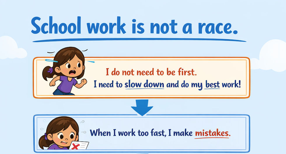 Self-Regulation System: “It’s Not a Race”