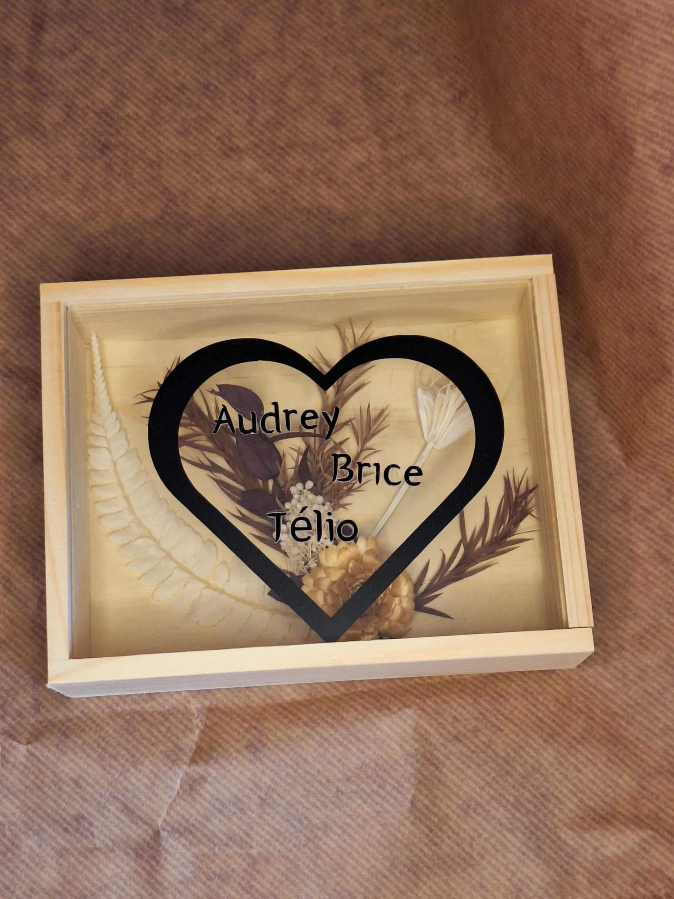 Cadre 3D avec écriture