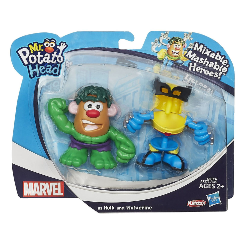 Playskool Marvel Hulk and Wolverine