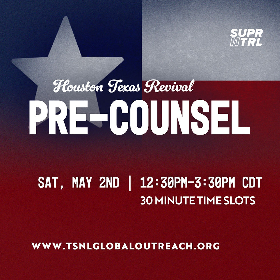 Houston, Texas Revival Pre-Counsel