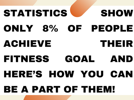Statistics show Only 8% of people achieve their fitness goal and here’s how you can be one of them