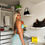 Thumbnail: Mesh Ruffle Tie Side Sarong - Aqua Blue