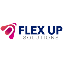 FLEX UP logo. Partner Company of Aurora Skills Ecosystem.