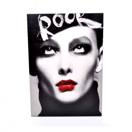 ΚΑΔΡΟ ROCK ΓΥΝΑΙΚΑ ΜΕ ΓΚΛΙΤΕΡ 50x70