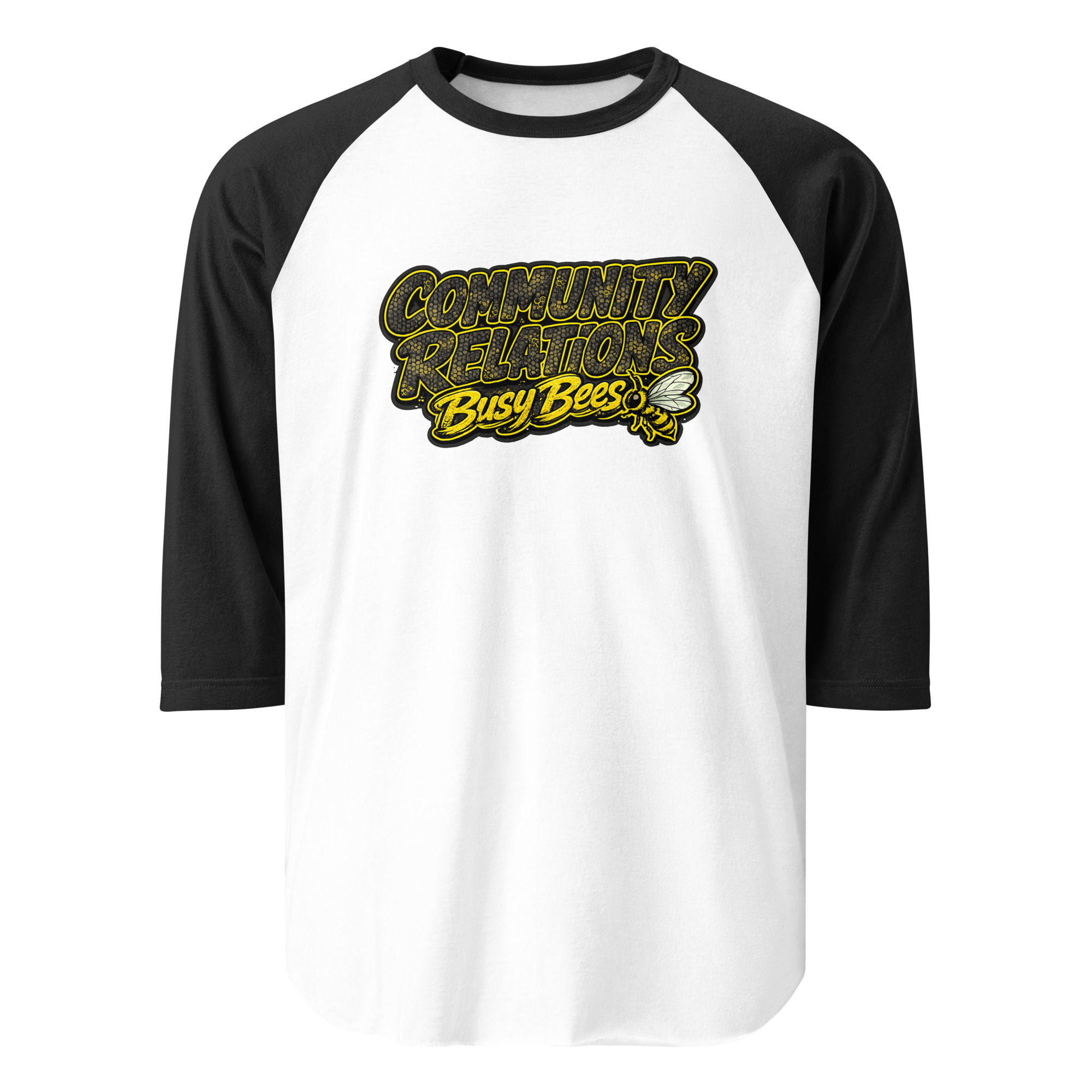 Busy Bees || 3/4 sleeve raglan shirt