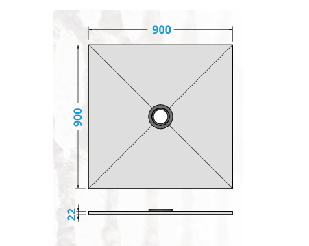 Thumbnail: Multiboard Showerlay Centre Drain