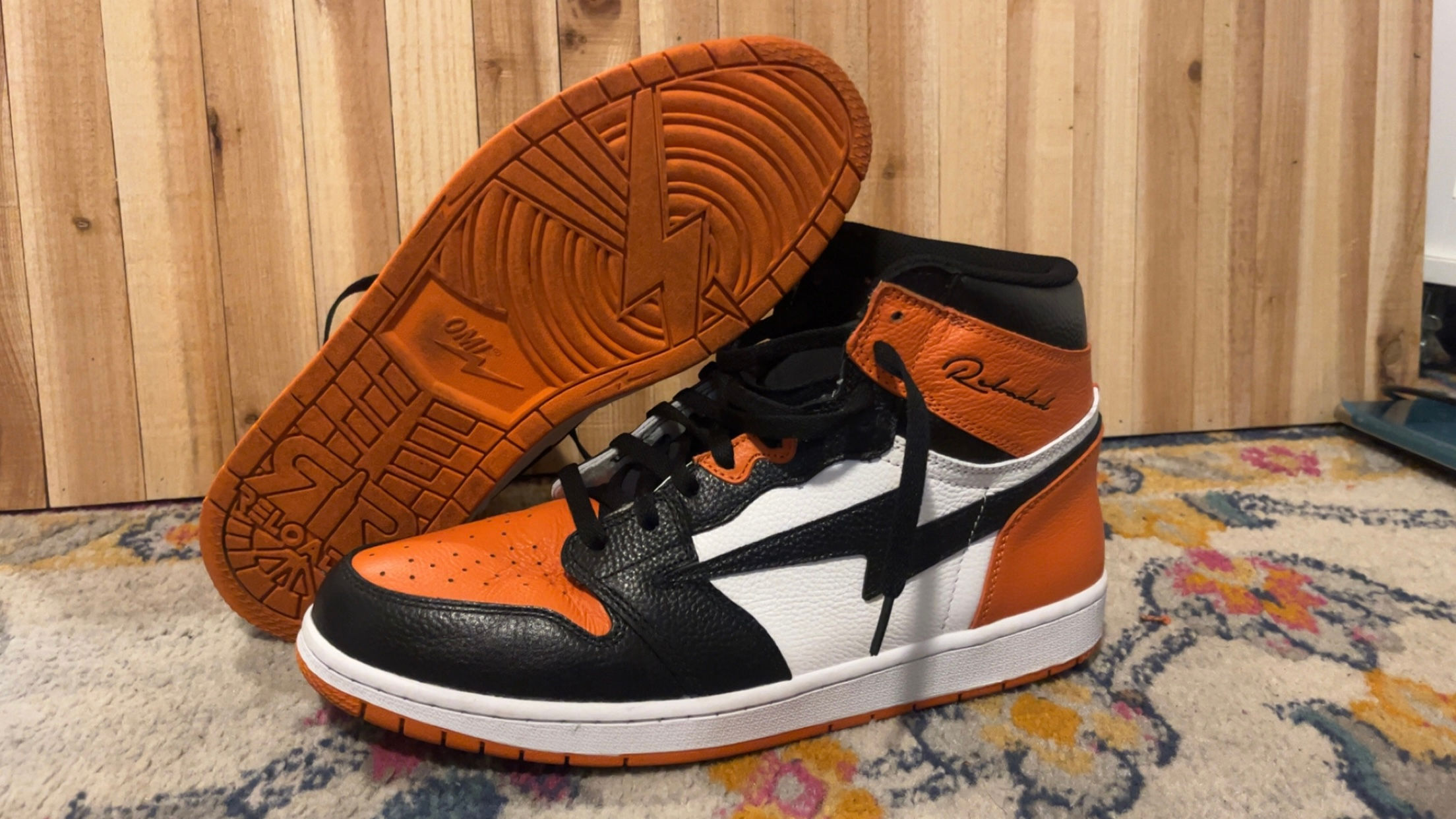 OMI Black/ Orange & White Sz 14M
